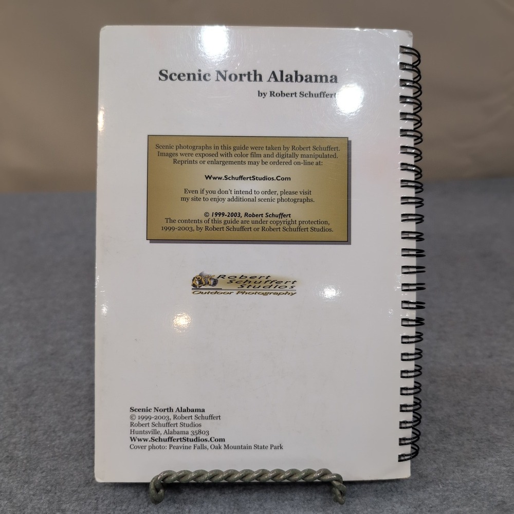 Scenic North Alabama Travel Guide to Hidden Natural Treasures Spiral Bound Book - Picture 2 of 3
